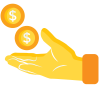 money transparent 100p save money icone
